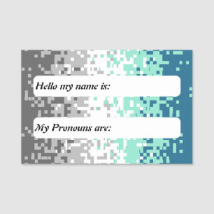 Customizable Abstract Frayromantic Pride Flag Name Tag