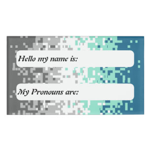 Customizable Abstract Frayromantic Pride Flag Name Tag