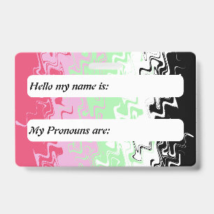 Customizable Abstract Recipromantic Pride Flag    Badge