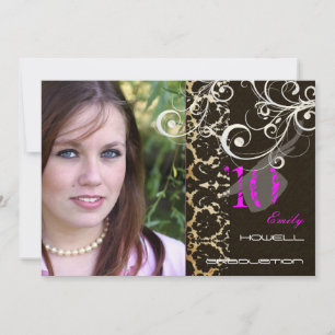 Customizable accent colour, 2010 Graduations Party Invitation