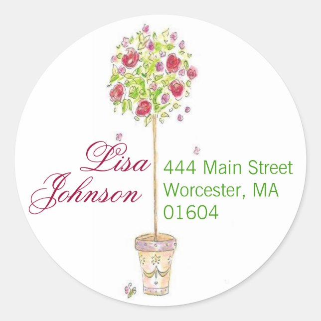 customizable address stickers (Front)