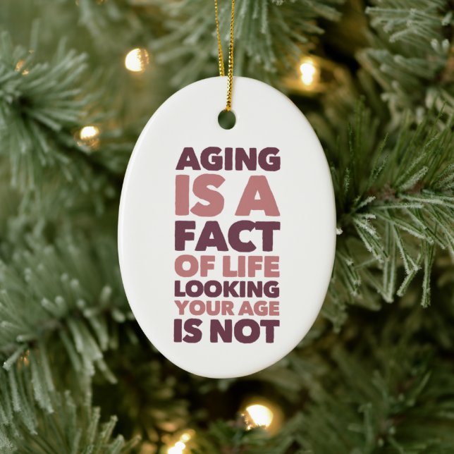 Customizable Aesthetician skin care Ceramic Ornament (Tree)