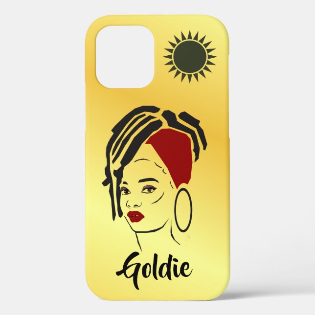 Customizable African Queen Apple IPhone 12 Case (Back)