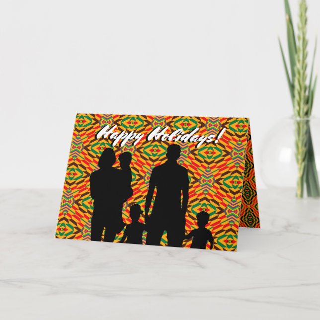 Customizable Afrocentric Holiday Greeting (Front)