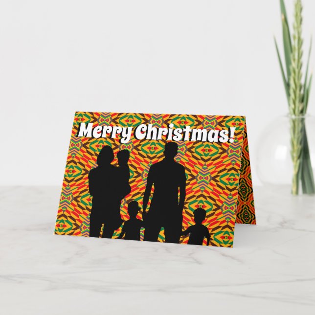 Customizable Afrocentric Holiday Greeting (Front)