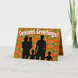 Customizable Afrocentric Holiday Greeting Card