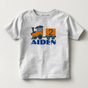 Customizable Age Birthday Train Toddler T-shirt