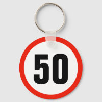 Customizable Age Speed Limit Sign 50th Birthday