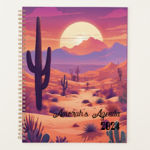 Customizable agenda, planner, name, year, desert planner