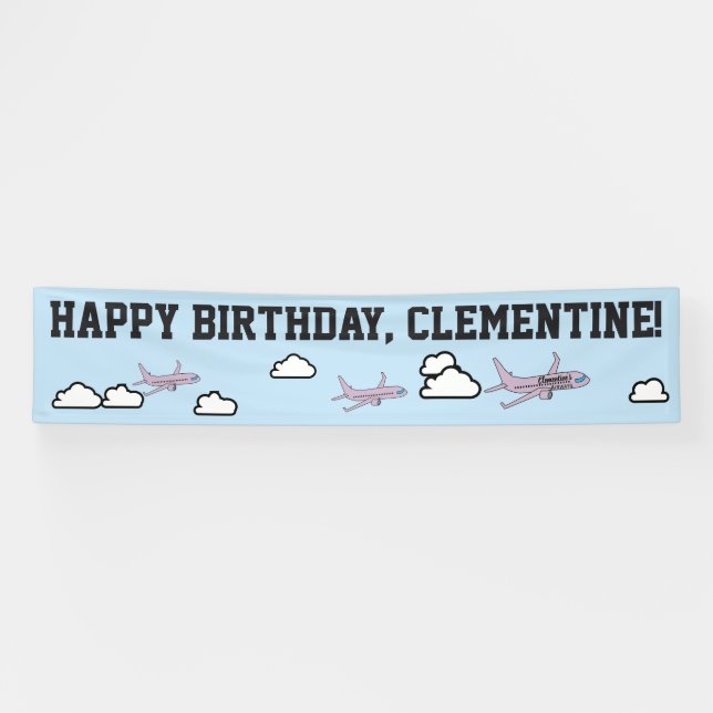 Customizable Airplane Banner (Horizontal)