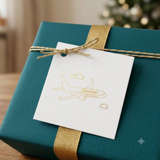 Customizable Airplane Favour Tags (Creator Uploaded)