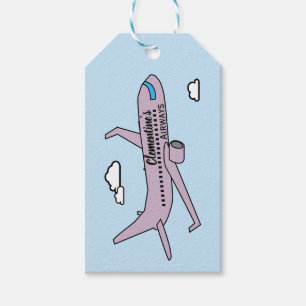 Customizable Airplane Gift Tags