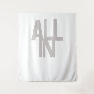 Customizable All In Poker Life Enthusiast Tapestry