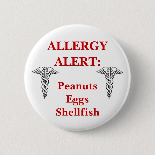 Customizable allergy button (Front)