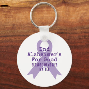 Customizable Alzheimers Awareness Keychain
