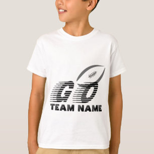Customizable American Football Go And Team Name T-Shirt