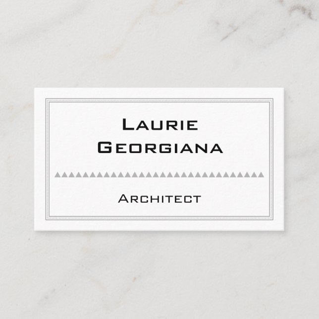 Customizable and Elegant Architect Business Card (Front)