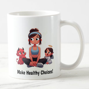 Customizable Angel vs. Devil Fitness Mug