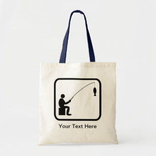 Customizable Angler Logo Tote Bag