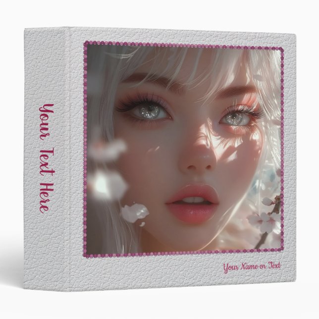 Customizable Anime Girl Binder (Front/Spine)
