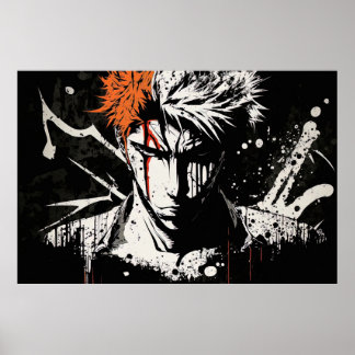 Customizable Anime Inspired Hero Wall Poster