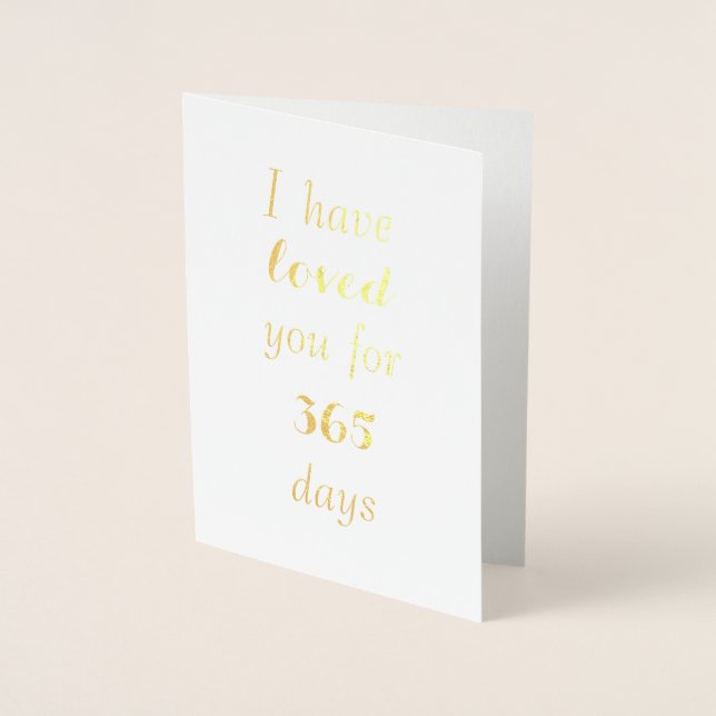 Customizable Anniversary Card - Counting Love Days (Front)