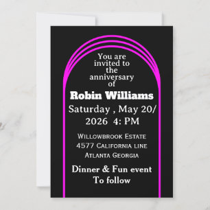 Customizable Anniversary Invitation Editable