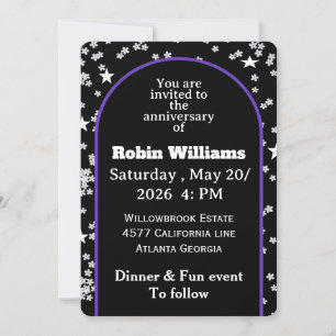 Customizable Anniversary Invitation Editable