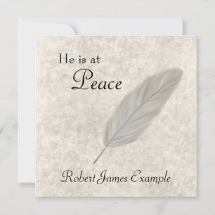 Customizable Announcement of Death / Passing