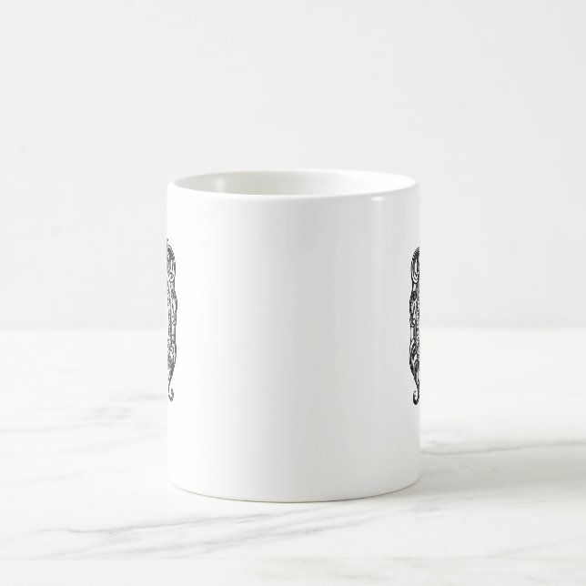 Customizable Antique Frame Vintage Diner Coffee Mug (Center)