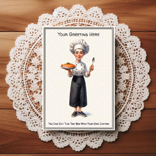 Customizable Any Occasion Cooking / Chef Postcard