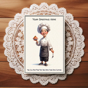 Customizable Any Occasion Cooking / Chef Postcard
