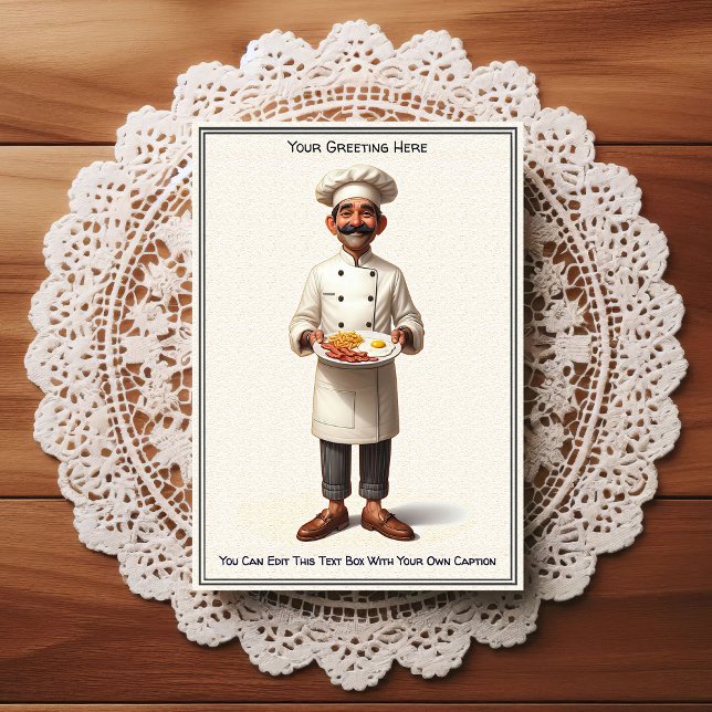 Customizable Any Occasion Cooking / Chef Postcard (Creator Uploaded)