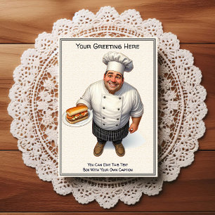 Customizable Any Occasion Cooking / Chef Postcard