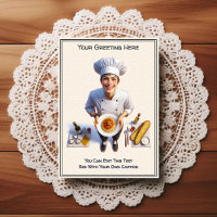 Customizable Any Occasion Cooking / Chef Postcard