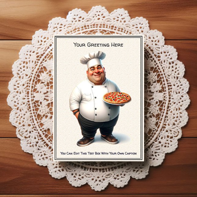 Customizable Any Occasion Cooking / Chef Postcard (Creator Uploaded)