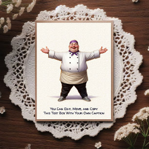 Customizable Any Occasion Cooking / Chef Postcard