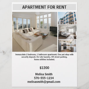Customizable Apartment for Rent Flyer