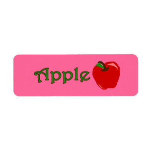 Customizable Apple Bakery Labels