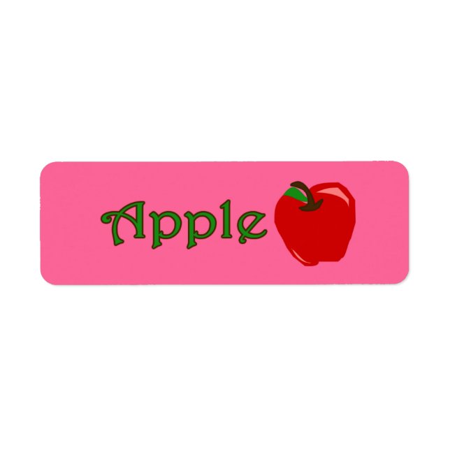 Customizable Apple Bakery Labels (Front)