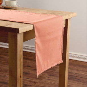 Customizable Apricot Solid Colour Blank Template Medium Table Runner