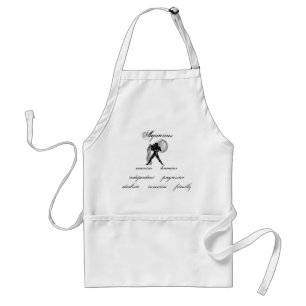 Customizable Aquarius traits Greek-style Zodiac Standard Apron