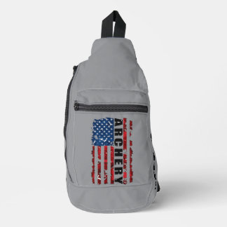 Customizable Archery Flag Sling Bag