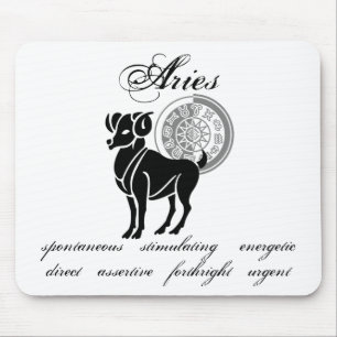 Customizable Aries traits Greek-style Zodiac Mouse Pad
