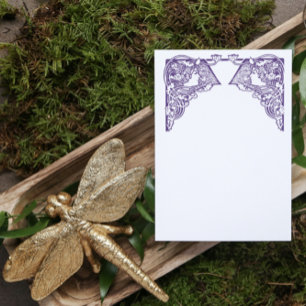 Customizable Art Nouveau Ladies Stationery