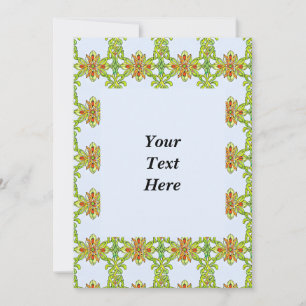 Customizable Art Nouveau Weave Pattern  Invitation