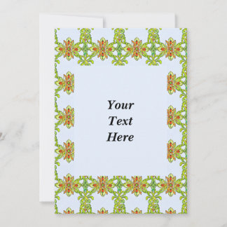 Customizable Art Nouveau Weave Pattern Invitation