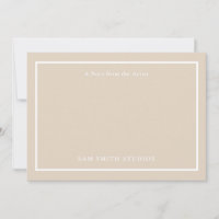 Customizable Artist Thank You Card