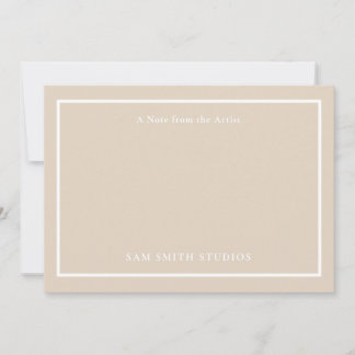 Customizable Artist Thank You Card