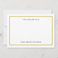 Customizable Artist Thank You Card